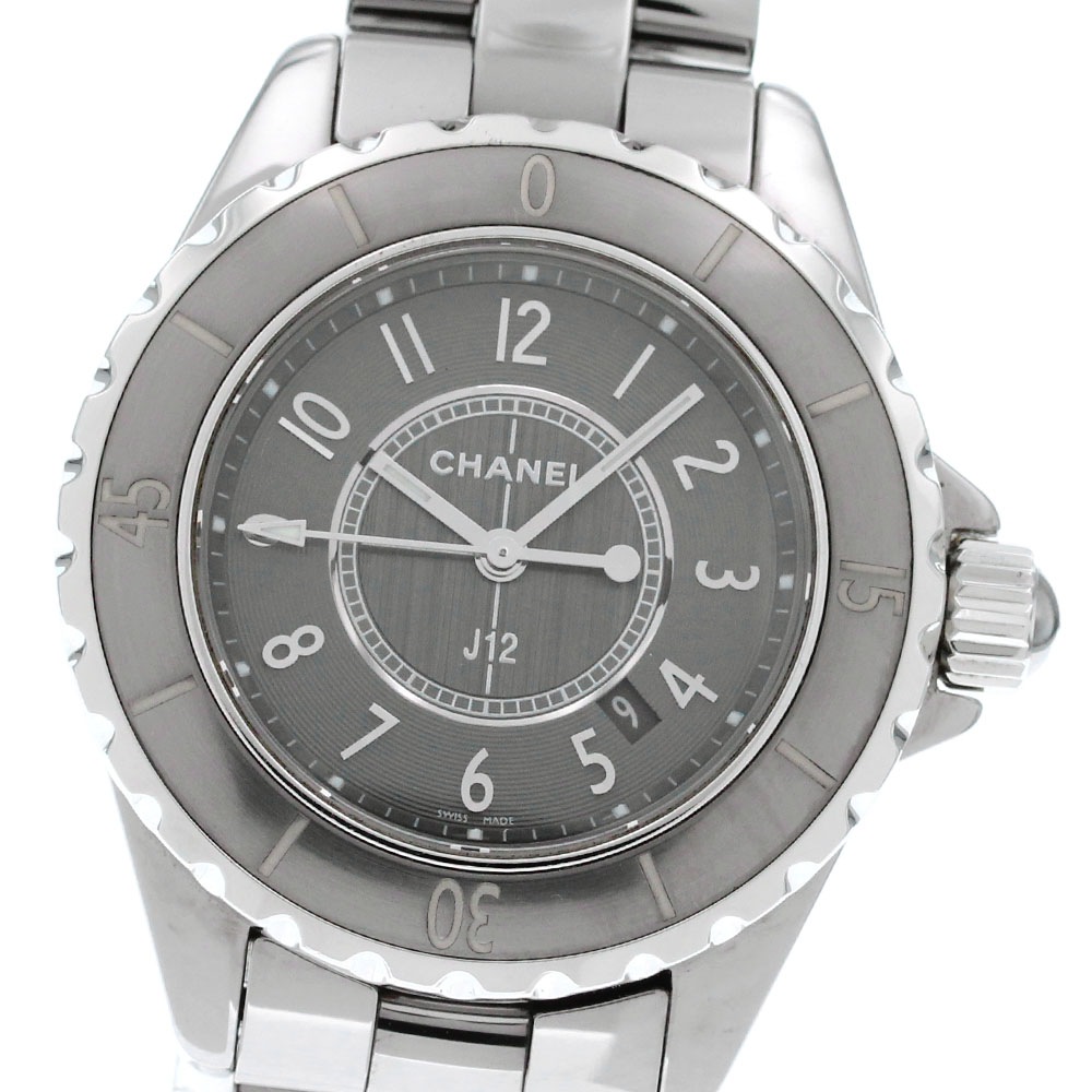 シャネル CHANEL H2978 J12 クロマティック デイト クォーツ レディース 良品 _863382【中古】