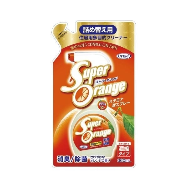 （まとめ）UYEKI スーパーオレンジ消臭除菌泡タイプ 360mL[x5セット]