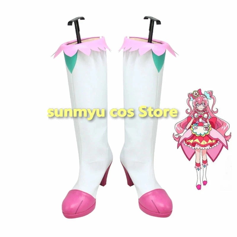 デリシャスパーティープリキュア 和実ゆい キュアプレシャス コスプレ靴 ブーツ