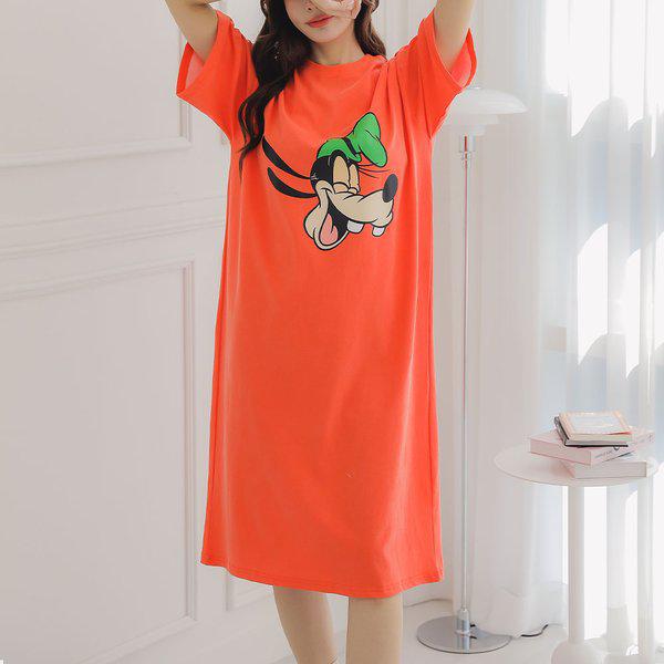 国産フレンドリーミッキーホームワンピース ホームウェア ゆったりパジャマ