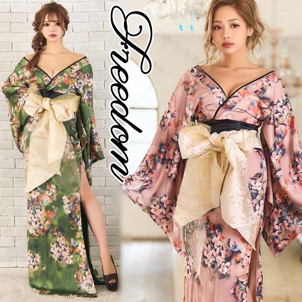 おすすめ品花魁 着物ドレス セクシー ロング 着物 ドレス 着物ドレス 着物風ドレス キャバドレス ロングドレス コスプレ 衣装 ダンス キャバ パーティー イベント インスタ 撮影 アイドル 艶や