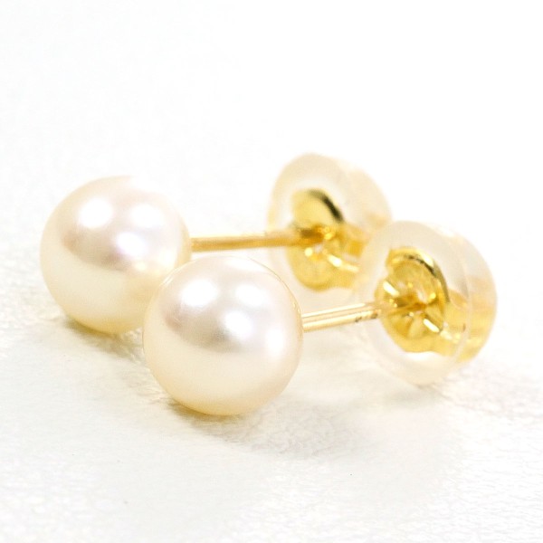 K18 18金 YG イエローゴールド ピアス パール(真珠) 総重量約0.6g ジュエリー 中古 9,242円