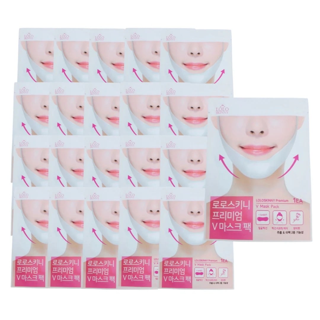 大容量 ロロスキニ プレミアムハイドロゲル 顎 v Vライン リフティングパック 1本入 21個