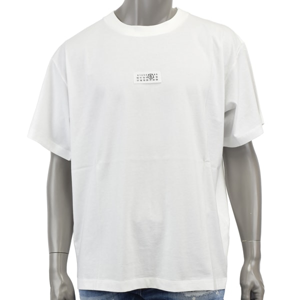 MM6 Maison Margiela エムエムシックス T-shirt with numeric logo label/ロゴ ラベル Tシャツ/SH0GC0033 S24312 101
