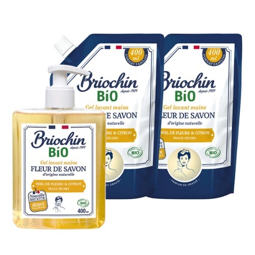 ブリオシン ハンドソープ 本品400ml+詰め替え400mlx2 - ミエル ハンドウォッシュ 水石鹸 手洗い コストコ