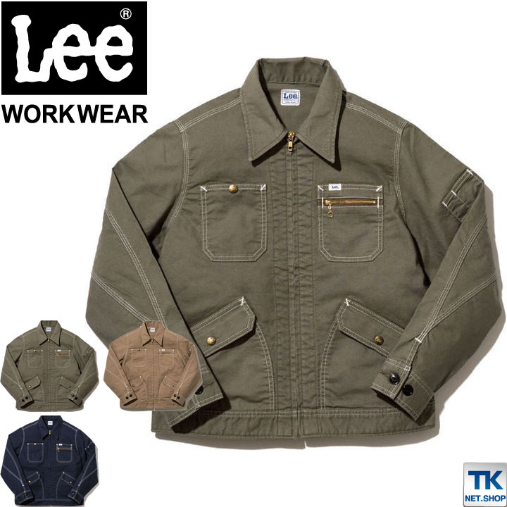 Lee ジップアップ ジャケット レディース ブルゾン WORKWEAR ストレッチダック リー ZIP-UP JACKET ボンマックス 春夏 秋冬 長袖 /bm-lwb03002