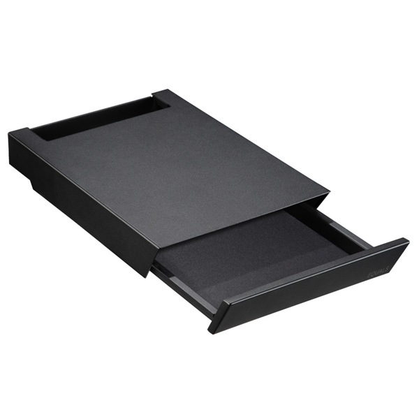 WALLオプション テレビスタンド V3・V2・S1対応 収納付きゲーム機棚板 D0500024-SB サテンブラック マストバイ