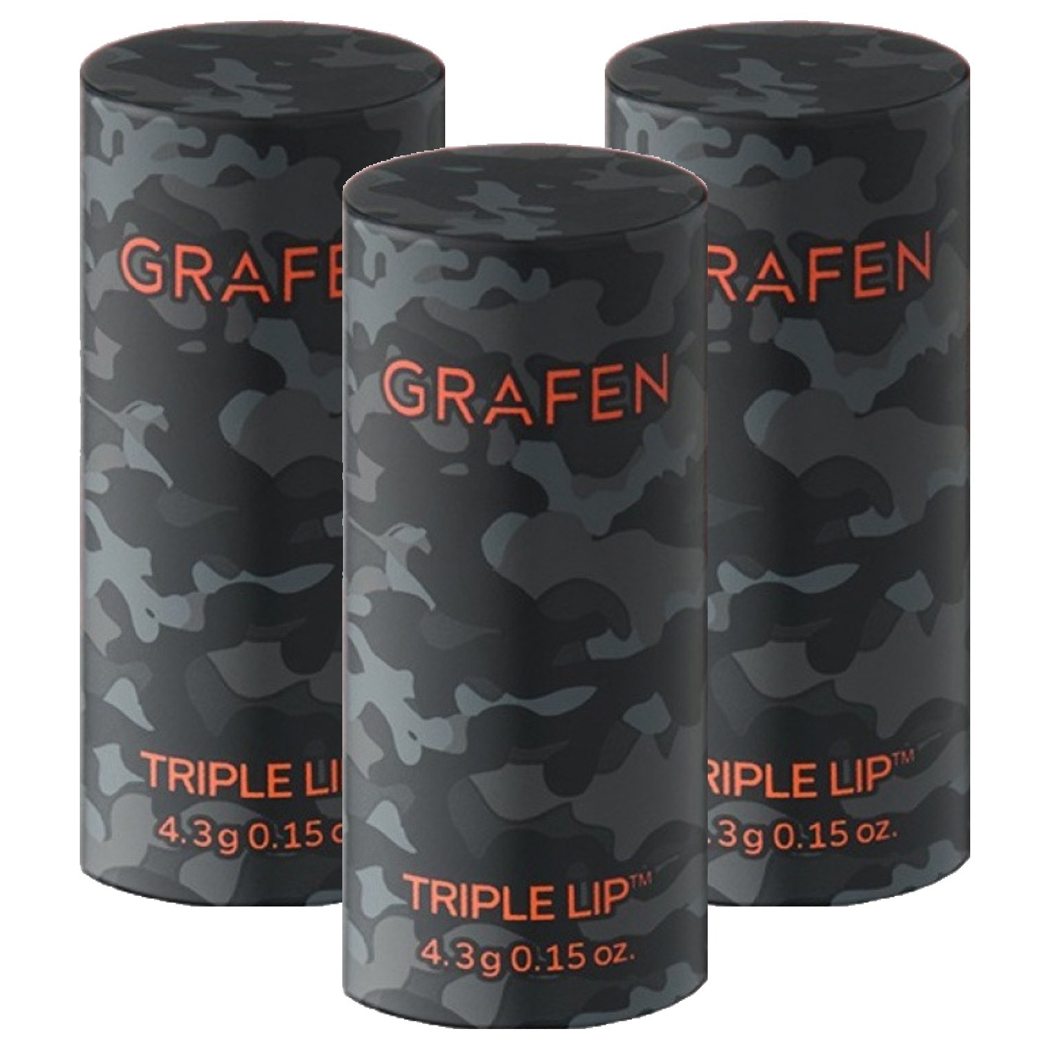 トリプルリップ メンズ カラー リップバーム, 3個