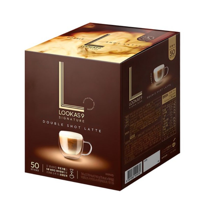 ルーカスナイン シグネチャー ダブルショット ラテ 50個入り / 濃いダブルショット / なめらかなラテ