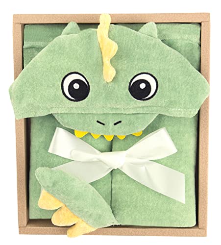 [] ディーゴ 出産祝い ベビーバスタオル 赤ちゃん バスローブ ギフト 男の子 女の子 ザウルス グリーン #61297