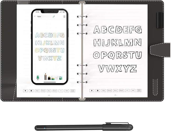 スマートペン 電子ノート インク消せる デジタルパッドセット 66言語対応 OCRデジペン スマートノート 保存機能付き 電子メモパッド 電子手帳 メモ書き (スマートペンノートセット)