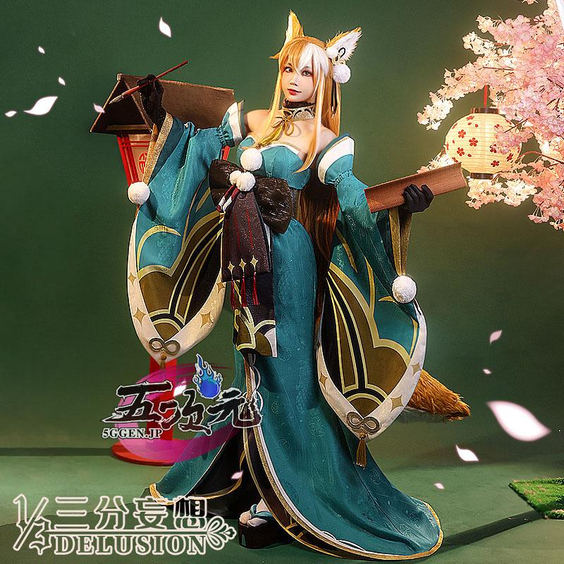 【SNS大人気】　原神　コスプレ　ヒナさん　衣装　五郎　ゴロー　女装　衣装　ウィッグ　靴　追加可