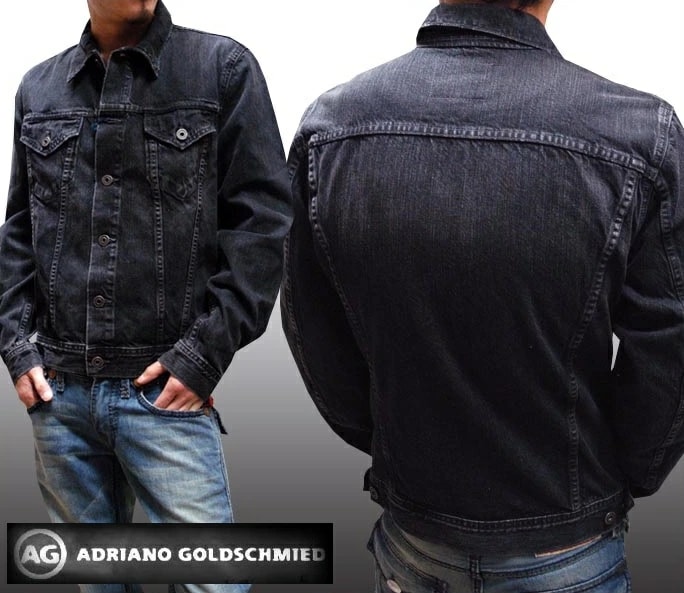 AGジーンズ デニムジャケット メンズ ジャケット ブラック エージージーンズ AG Jeans 正規 アドリアーノ ゴールドシュミット 雑誌 掲載 LAセレブ カジュアル スタイル プレミアム デニ