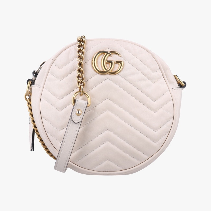 GGマーモントホワイトレザー550154C032291227中古 38,350円