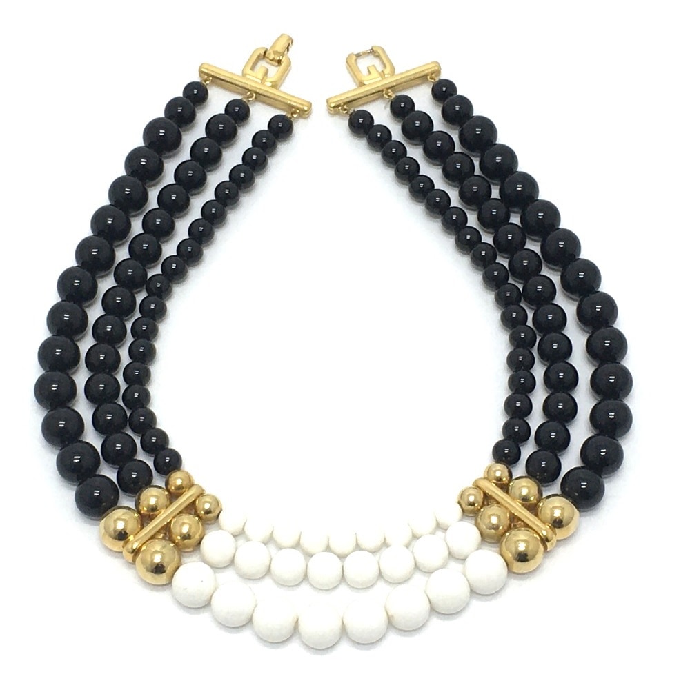 VINTAGE HOLLYWOOD / Pixel Smile Pearl Necklace 首飾り ネックレス