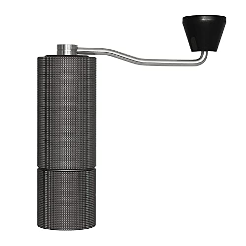TIME MORETIMEMOREタイムモア コーヒーミル C2 手挽きコーヒーグラインダー ステンレス臼 アルミボディ 容量20ｇ 36段階粗さ調整可能 省力 均一 coffee grinder (ブラック)