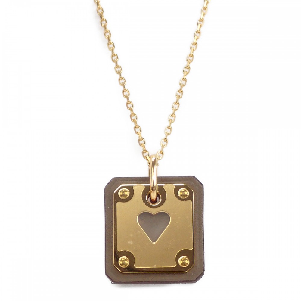 【Sランク】 アス・ドゥ・クール PM H081865CD18 ネックレス ベージュ Z刻印 レディース【ISEYA】