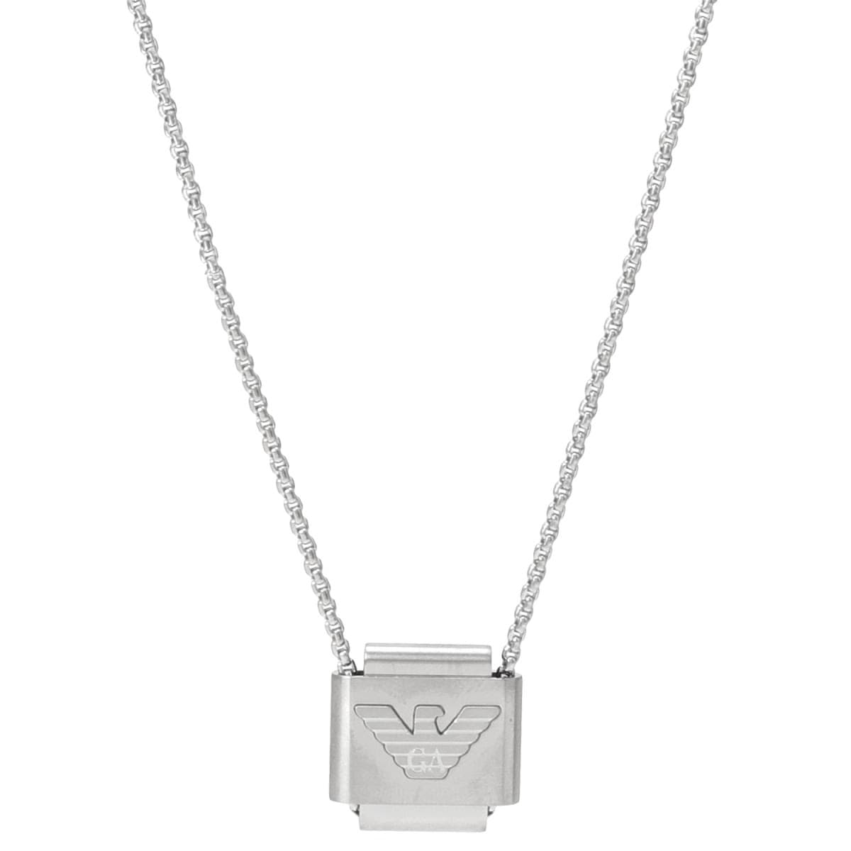 エンポリオアルマーニ ネックレス ペンダント EMPORIO ARMANI メンズ イーグルロゴ シルバー ステンレス アクセサリー EGS2915040