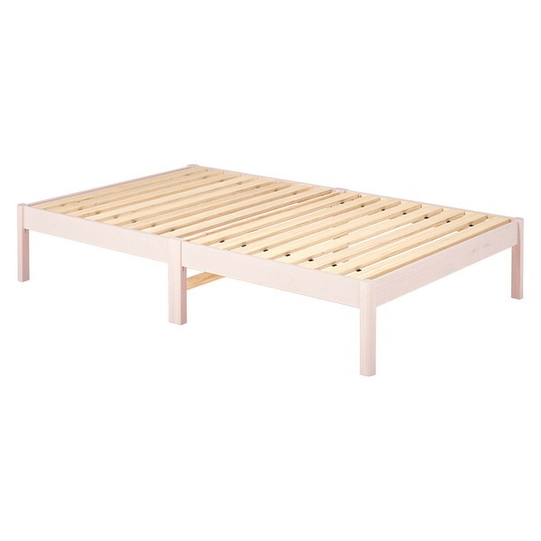 MB-5149SDWS 組立簡単 セミダブルベッド(ウォッシュホワイト)