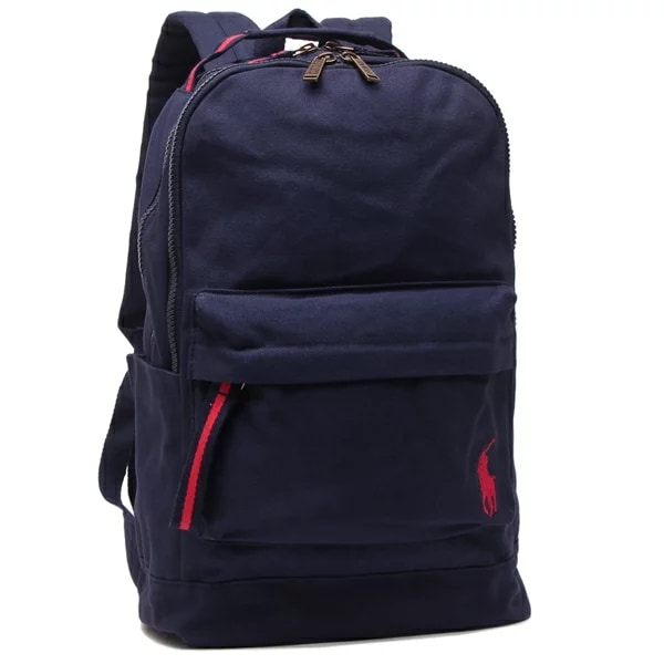 リュック バックパック ネイビー レッド レディース POLO RALPH LAUREN 9AR015 BCV