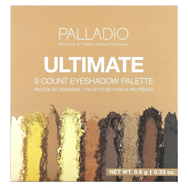 , Ultimate 9 Count Eyeshadow Palette, Golden Sand, 0.33 oz 9.6 g