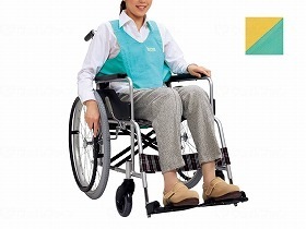 車いす用ワンタッチベルトキーパーII グリーンxイエロー 403654
