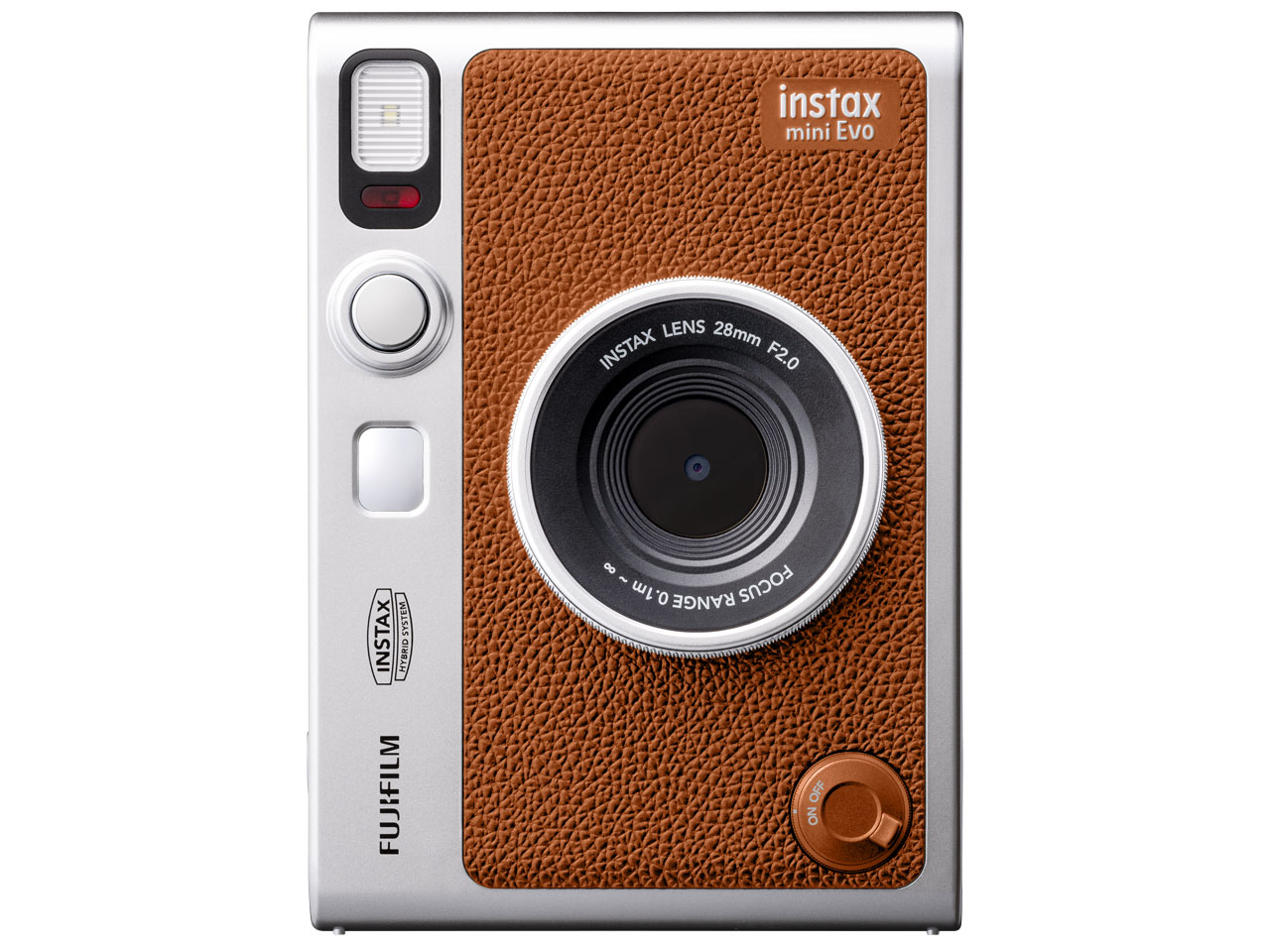 instax mini Evo チェキ USB Type-C対応 [ブラウン] インスタントカメラ