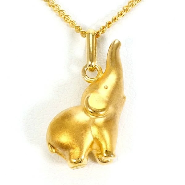 K18 18金 YG イエローゴールド ネックレス 総重量約3.9g 約40cm ジュエリー 中古