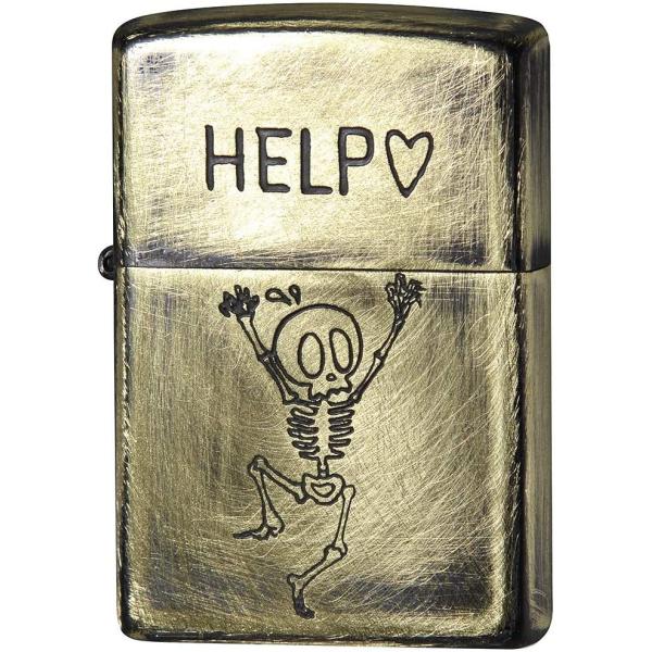 ライター 2UDB-HELP ユーズド フィニッシュ ファニースカル エッチング