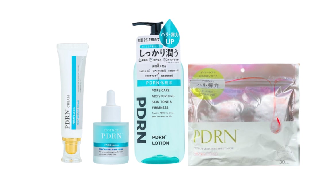 PDRN スキンケアセット　化粧水　美容液　スポットクリーム　フェイスマスク30枚