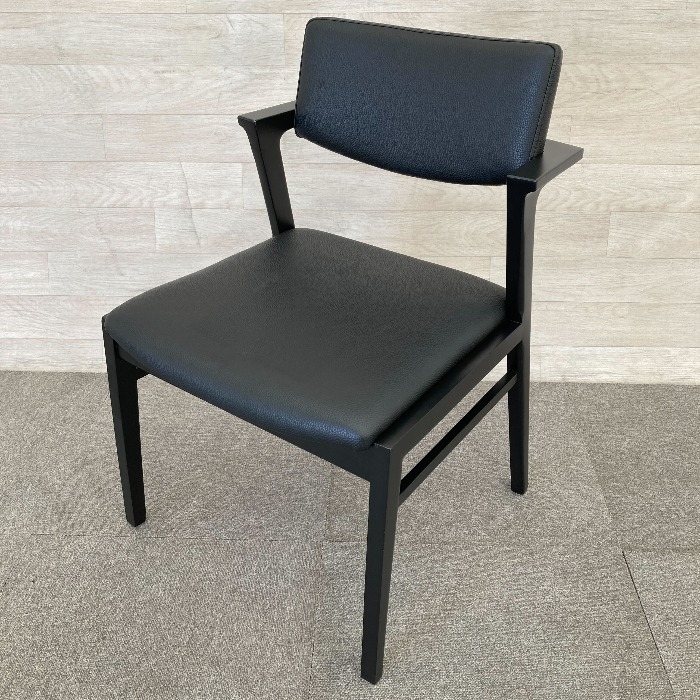 シギヤマ家具工業 ダイニングチェア LEMAIRE/FINE 2021年製 ブラック ダイニングチェアー リビングチェア リビングチェアー 食卓椅子