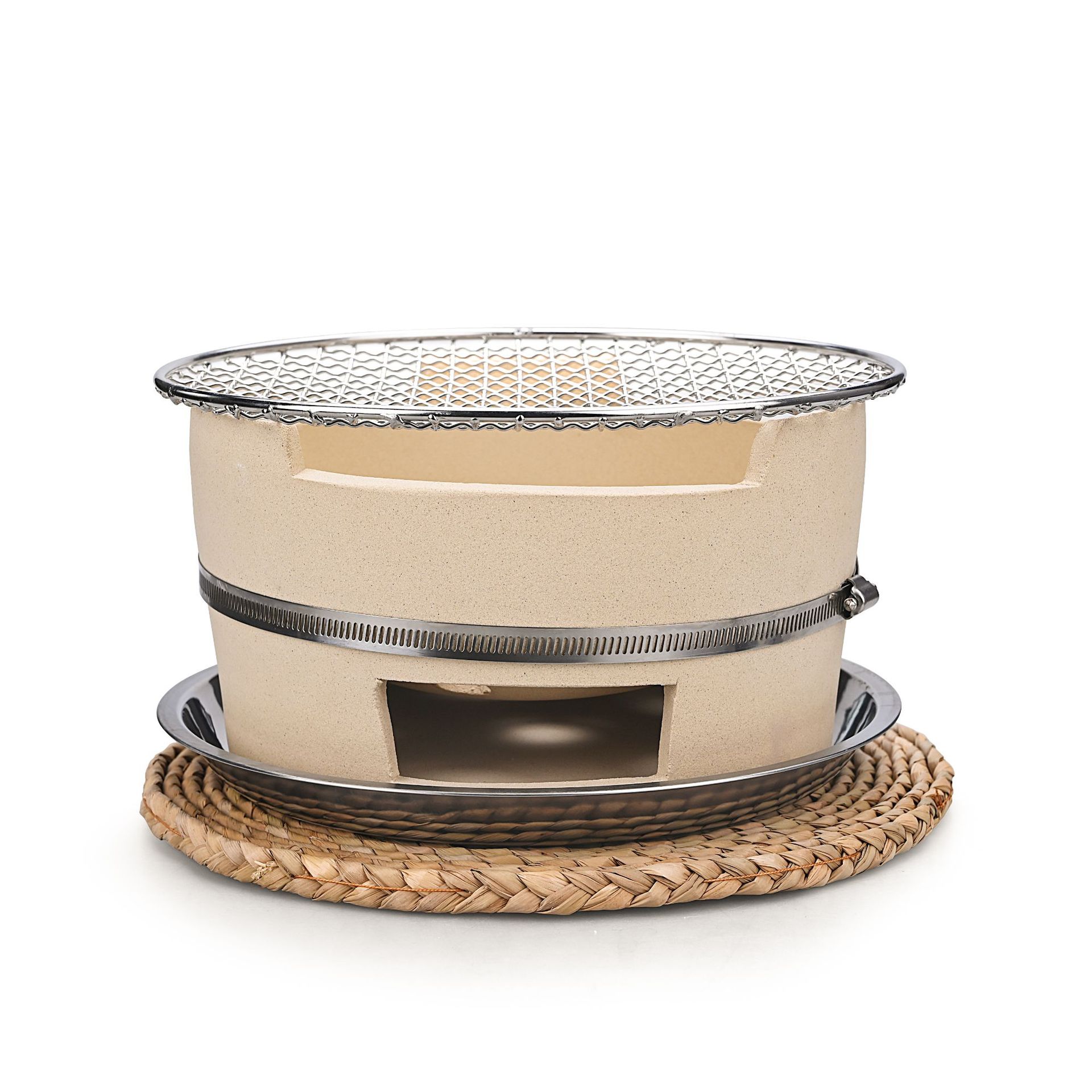 Bbqストーブホームユーザー屋外チャコールグリルカーボンストーブセラミックホットボイラー昔ながらの泥ストーブバーベキューストーブ香港スタイルサイドストーブ 11