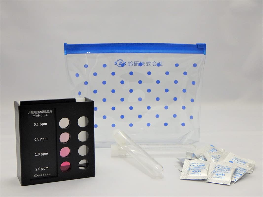 送料無料 鈴研 簡易型mini 残留塩素測定器 低濃度 mini-Cl2-L