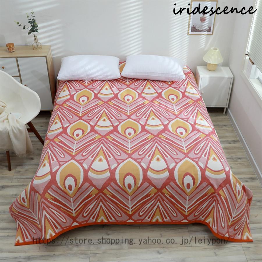 5重 ガーゼケット シングル 綿100% プランケット 夏 ボヘミア柄 軽量 コットン100％ 綿 肌かけ 洗える 毛布 吸湿 通気 ガーゼ 肌掛け 布団 肌掛けケット