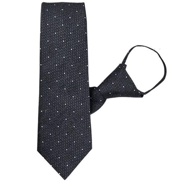 オム シルク 自動ジッパー ネクタイ シュガー ダークグレー 7.5cm_P412336775