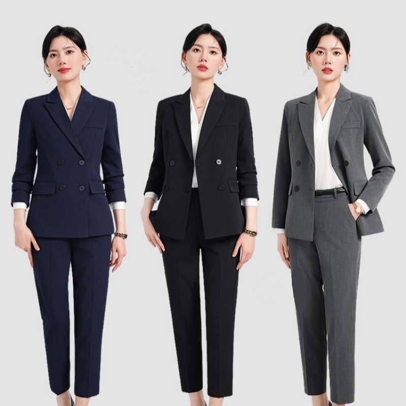2点セットブレザーレディース春秋スーツオフィスウェア スーツ組 気質 通勤OL高級感