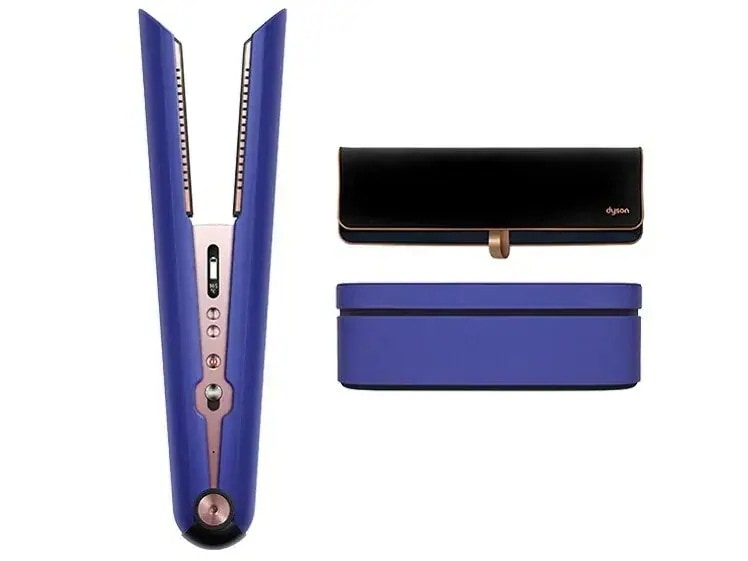 Dyson Corrale 収納ボックス付き HS07 VBR BX [ビンカブルー/ロゼ] フレックスプレートを採用したコードレスヘアアイロン