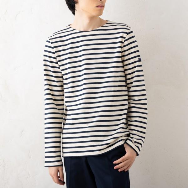 Tシャツ カットソー ネイビー ホワイト メンズ ST.JAMES 6870