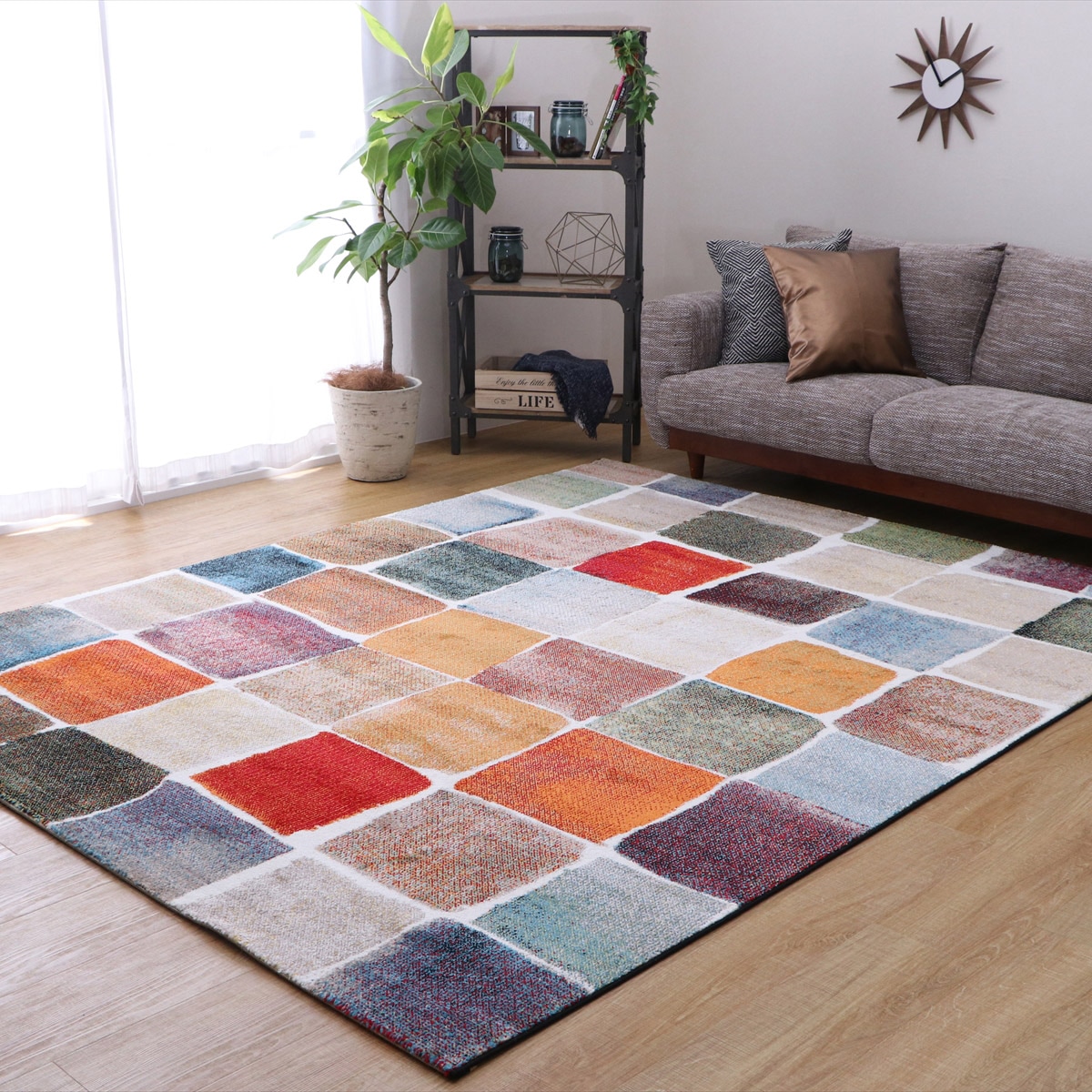 【I】【代引不可】ウィルトンラグ パレット 200×250cm トルコ製 カーペット/絨毯【北海道・沖縄・離島不可】