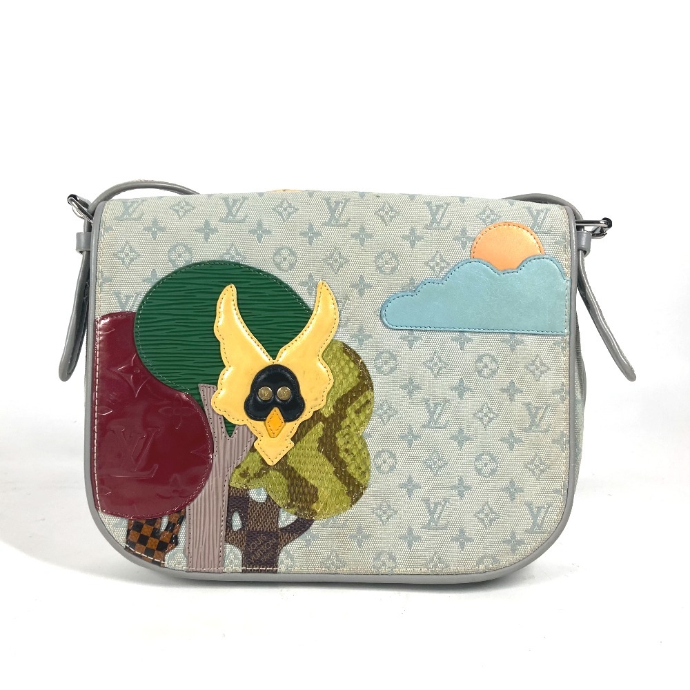 ショルダーバッグ M92279 コントドゥフェ ミュゼット モノグラムミニ カバン 斜め掛け フラップ キャンバス グレー