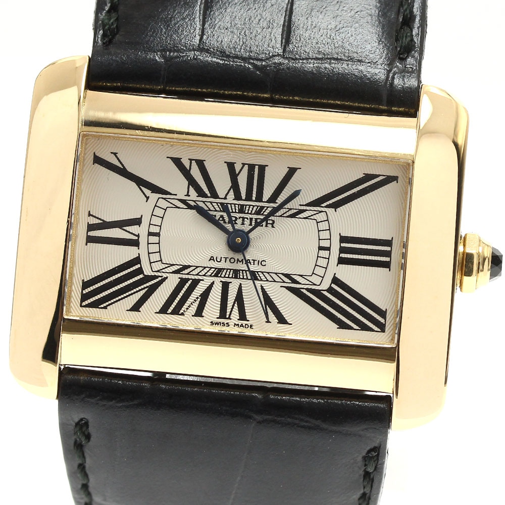カルティエ CARTIER W6300856 タンクディバンLM K18YG 自動巻き メンズ _833560【中古】