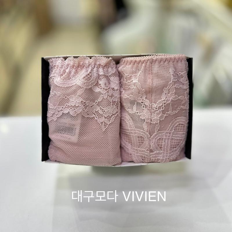 スパンコール ジャカードレース パンティー 2枚セット IPK_DG