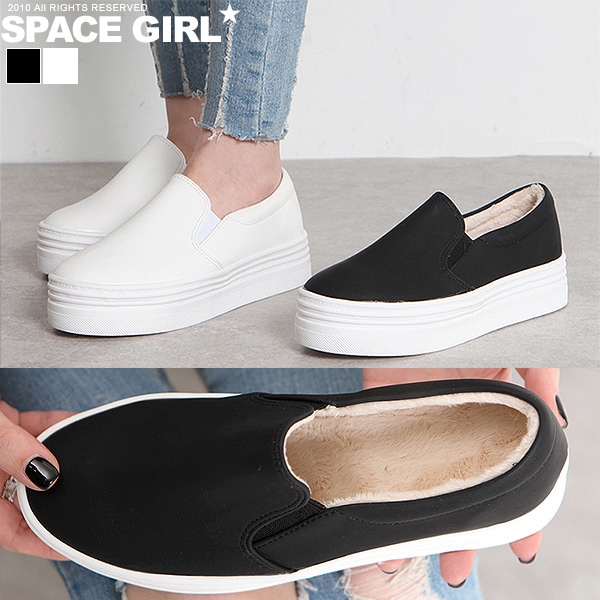 冬厚底スリップオンソフトなファーの裏地モカシン靴パンプスローファーフラットシューズ新作 4,683円