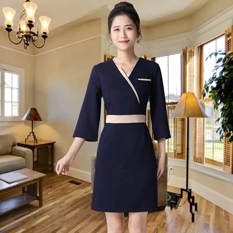 出荷が早いユニフォーム エステ サロン通勤 セットアップ レディース 女性 制服おしゃれ 半袖 七分袖 ジャケット 上下セットエステ制服