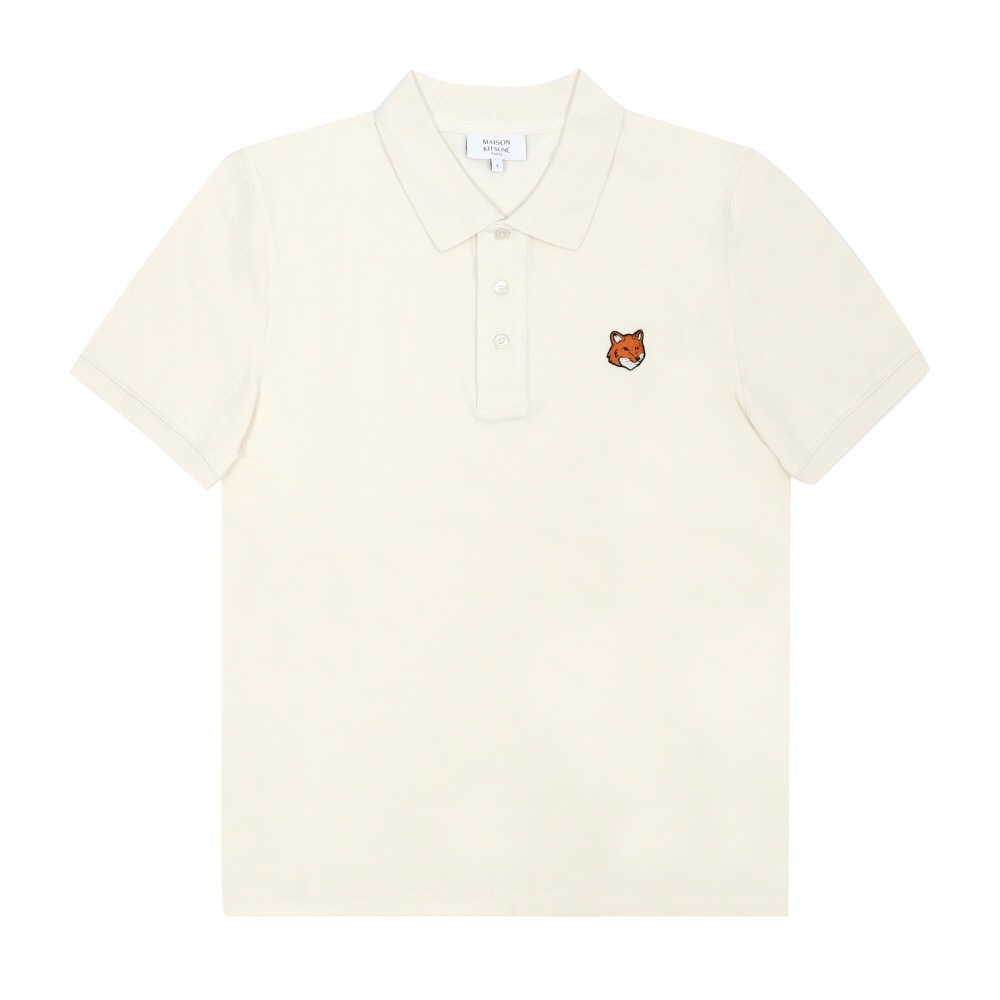 メゾンキツネ メンズ フォックスヘッドパッチ ポロ 半袖Tシャツ 0063 PM00209KP0002
