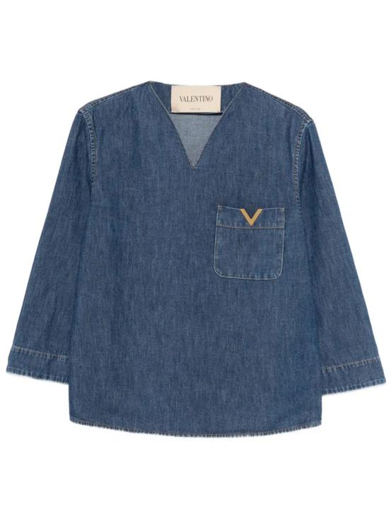 VALENTINO GARAVANI Women Shirts BDB03L9YA 558 MEDIUM BLUE