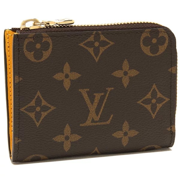 小銭入れ コインケース キーケース ポルトフォイユノアコンパクト ブラウン イエロー レディース LOUIS VUITTON M83664