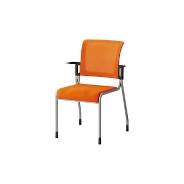 TOKIO 会議イス MC-4 OR 固定脚 オレンジ[組立品]