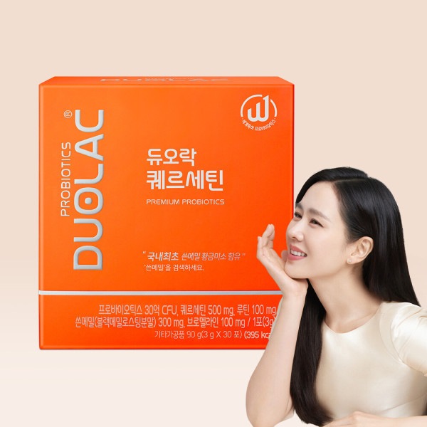 デュオラック クエルセチン 1箱（30日分）/ ケルセチン 苦いそば ブロメライン 乳酸菌