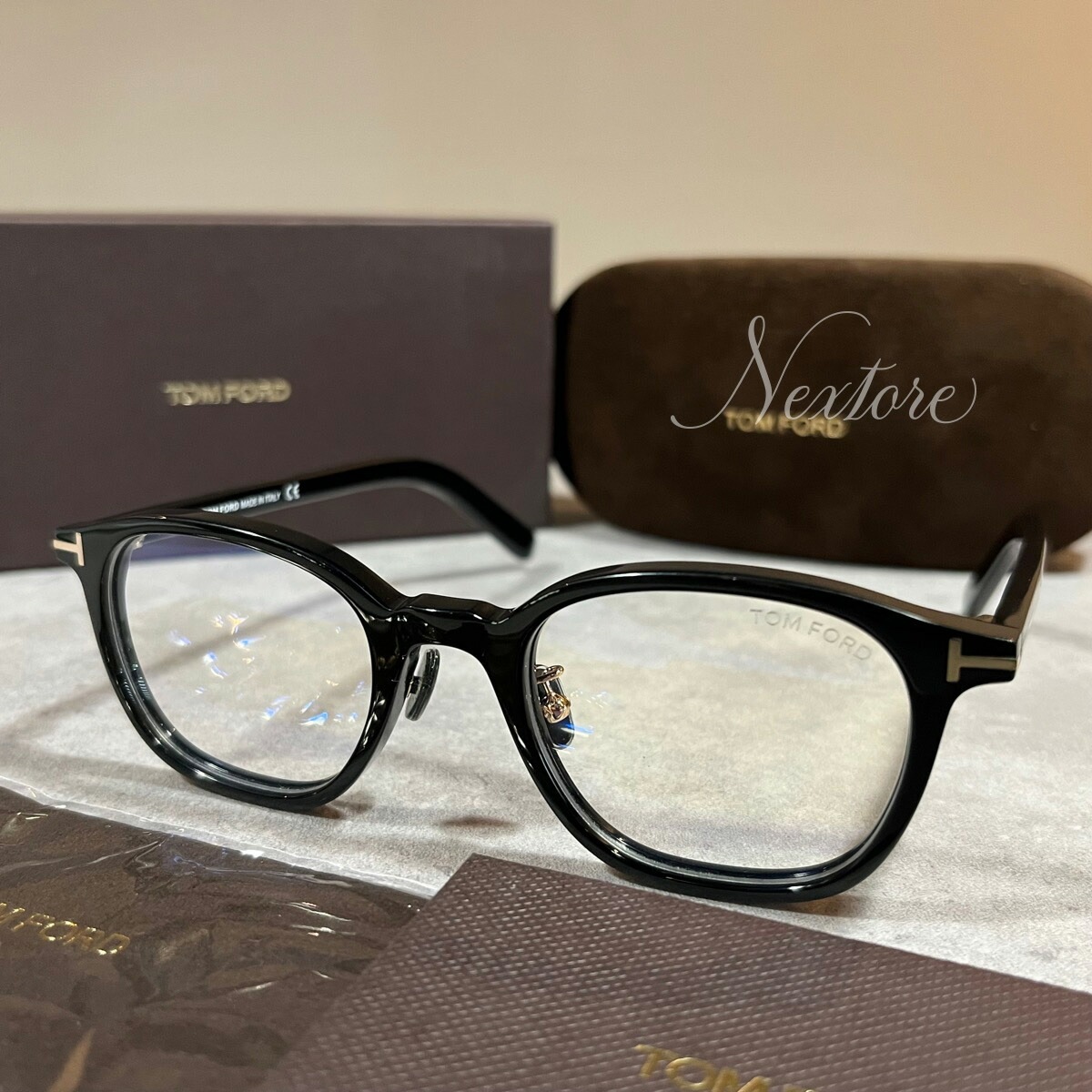 【正規品・新品】TOMFORD TF5858DB FT5858DB 001 イタリア製 サングラス メガネ 眼鏡 メンズ レディース トム フォード 伊達メガネ ビジネ